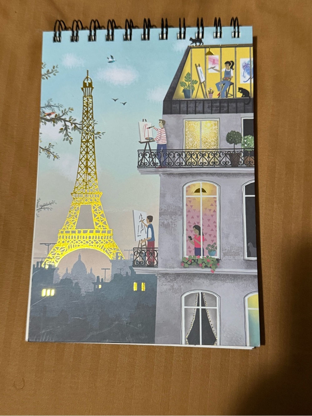 Cartes d’Art Paris Eiffel Tower Spiral Notebook Journal